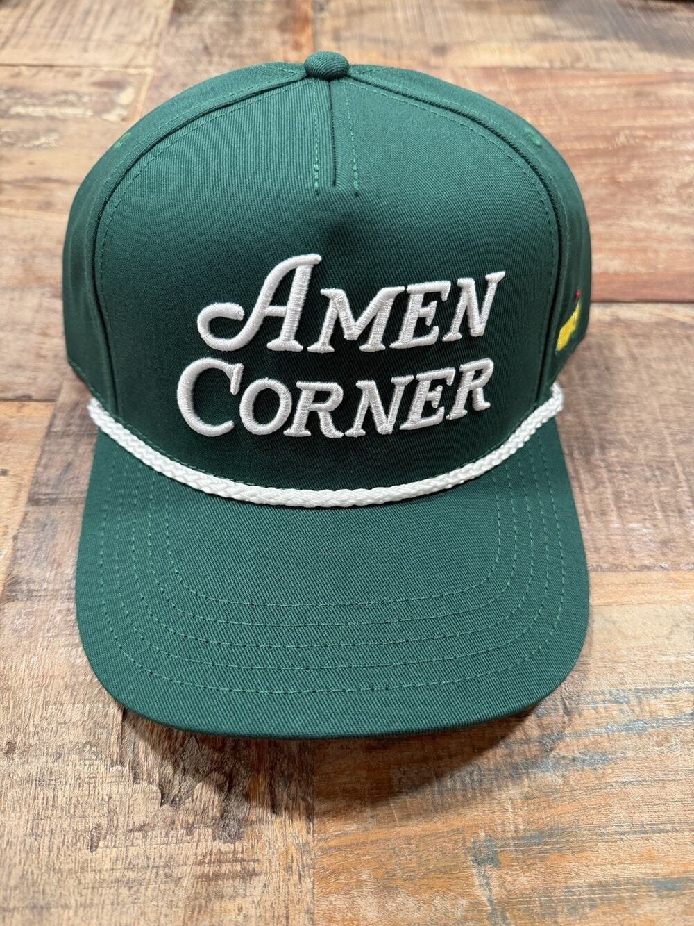 2026 Masters Augusta National AMEN CORNER american needle snapback golf rope hat